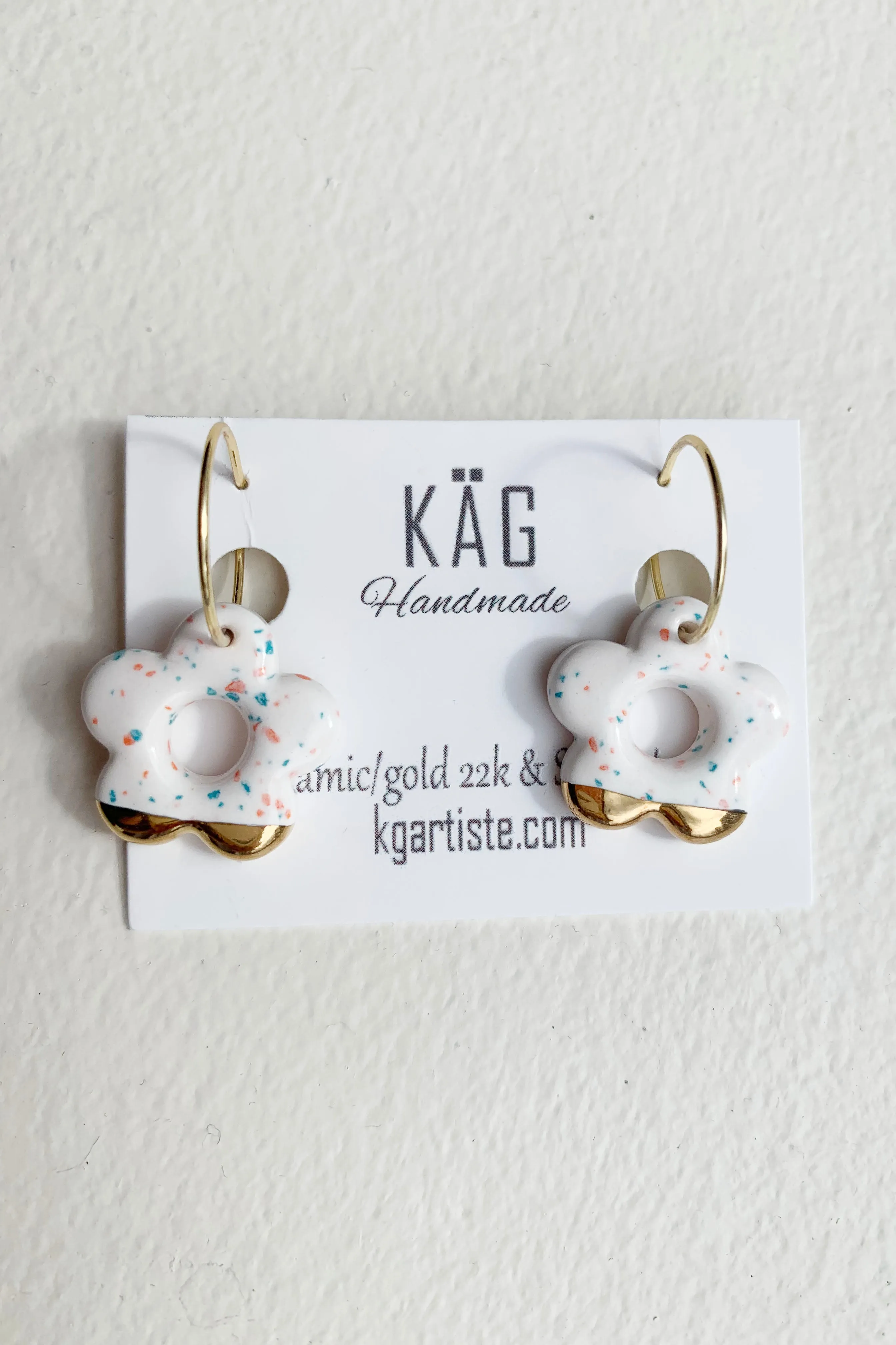 Flower Ceramic Earrings