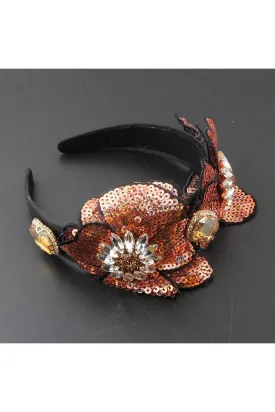 FLOWERS IN THE ATTIC HEADBAND BRONZE