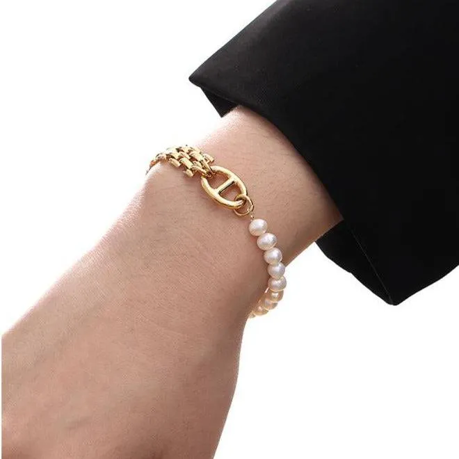 Freshwater Pearl Chain Bracelet