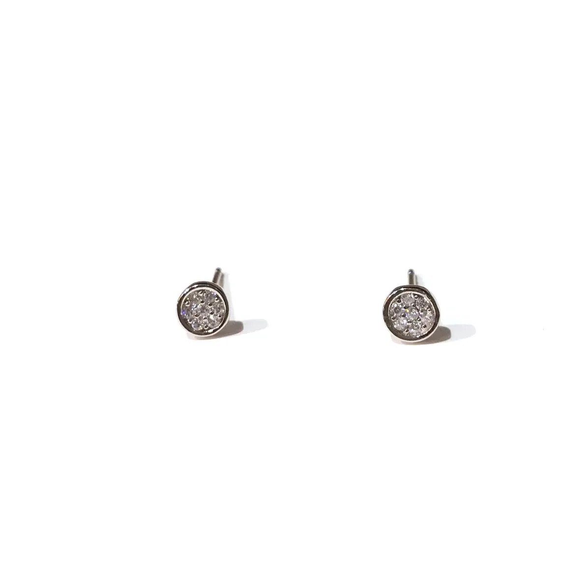 Geovana Circle Pave Studs