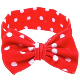 Girls Butterfly Bowknot Elastic Print Headband