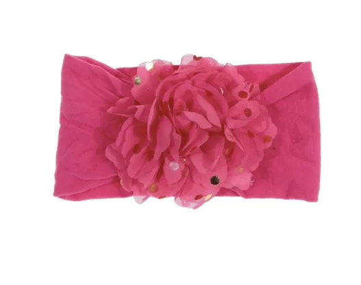 Girls Stretch Chiffon Flower Headband - ONLY 5 LEFT!!!