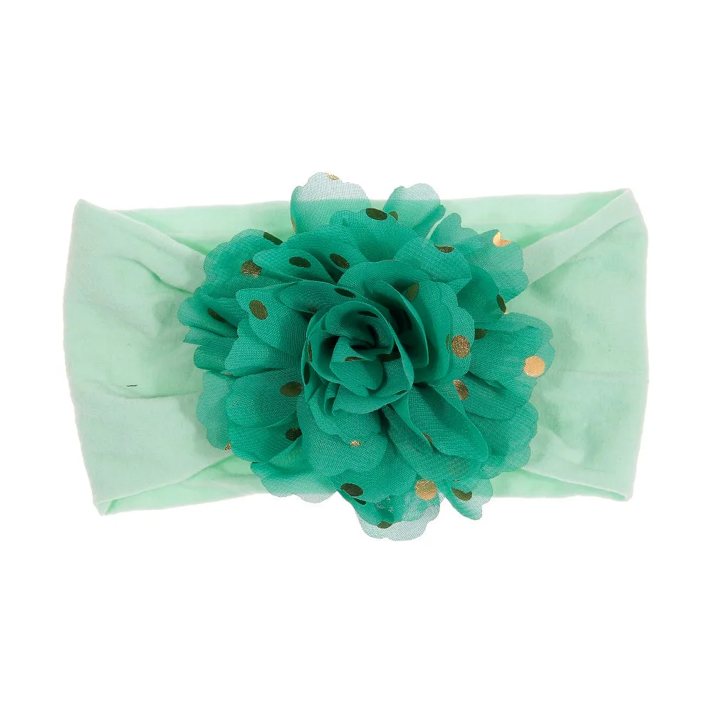 Girls Stretch Chiffon Flower Headband - ONLY 5 LEFT!!!