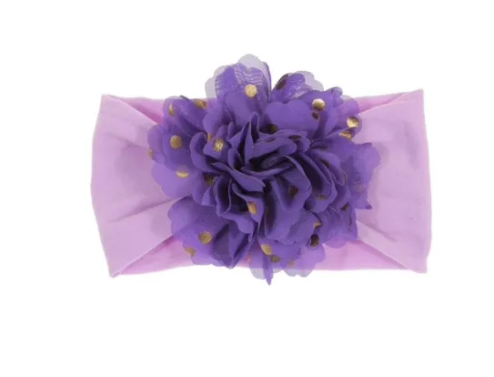 Girls Stretch Chiffon Flower Headband - ONLY 5 LEFT!!!