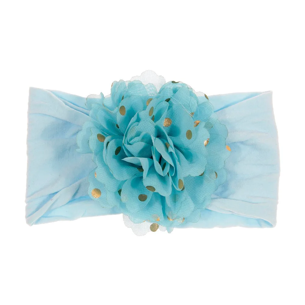 Girls Stretch Chiffon Flower Headband - ONLY 5 LEFT!!!