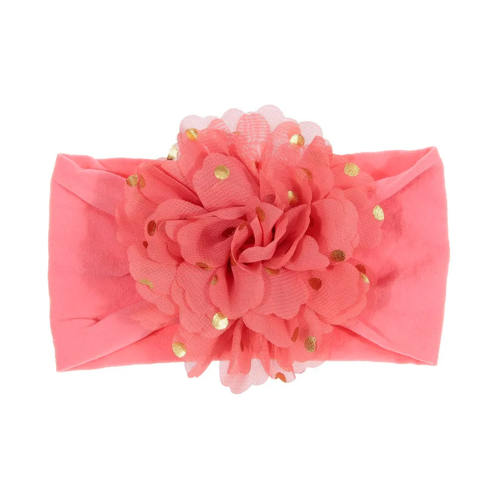 Girls Stretch Chiffon Flower Headband - ONLY 5 LEFT!!!