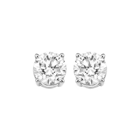 Gold Diamond Stud Earrings