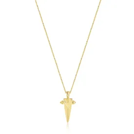 Gold Geometric Point Pendant Necklace