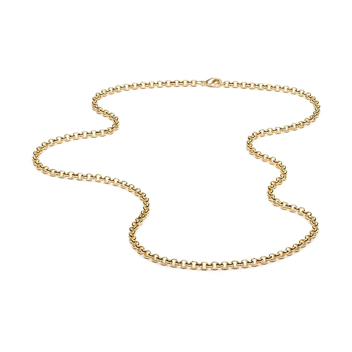 Gold Plated Rolo Chain Necklace