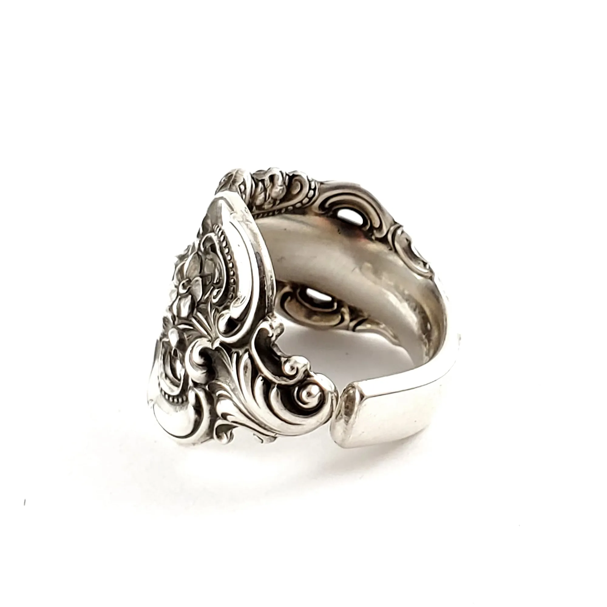 Grande Baroque Wallace Sterling Silver Spoon Ring