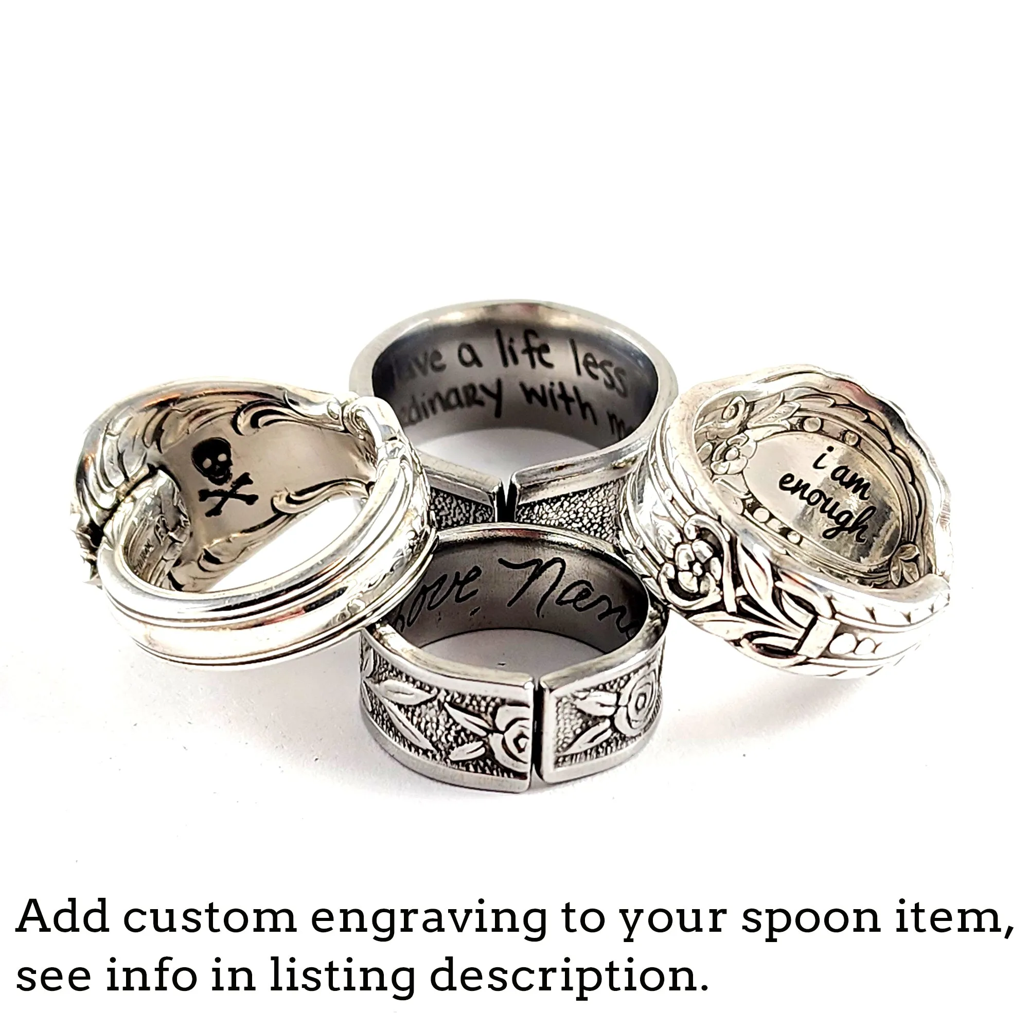 Grande Baroque Wallace Sterling Silver Spoon Ring