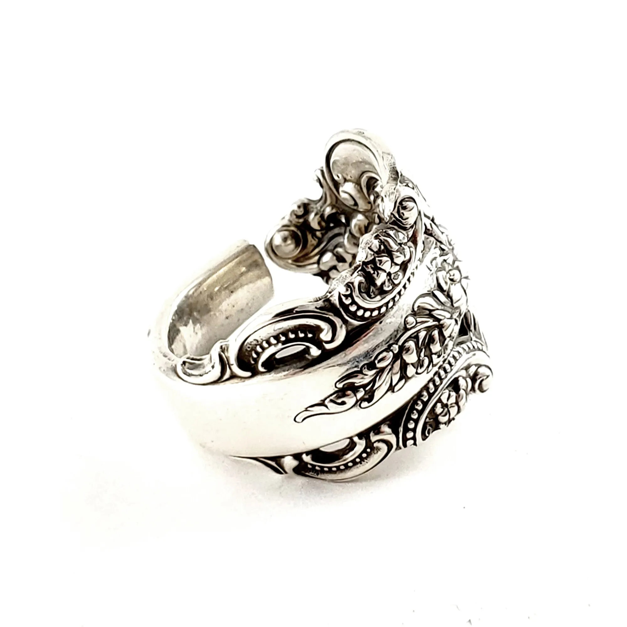 Grande Baroque Wallace Sterling Silver Spoon Ring