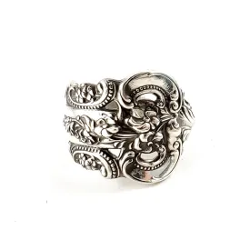 Grande Baroque Wallace Sterling Silver Spoon Ring