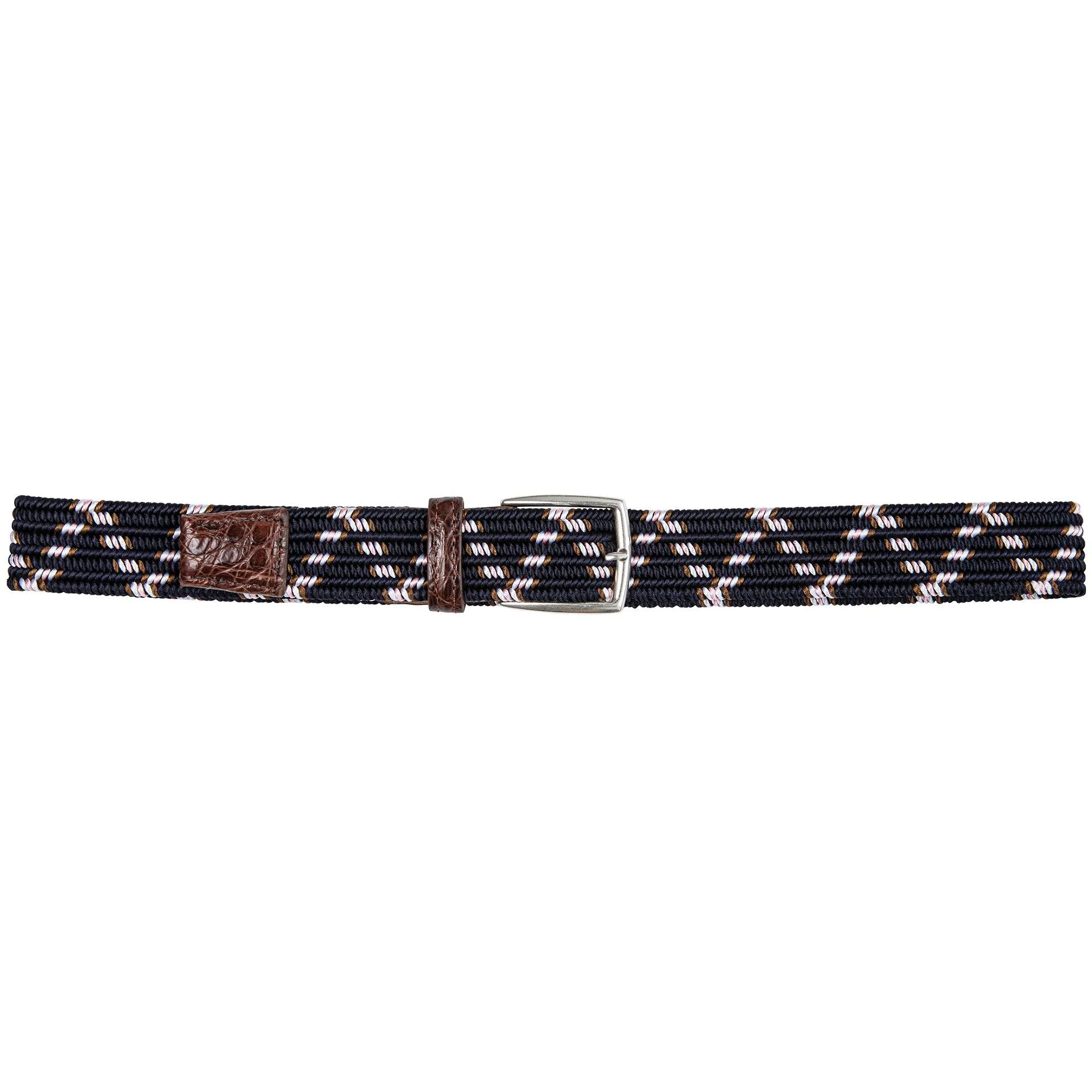 Hartford Stretch Belt with Crocodile Tabs