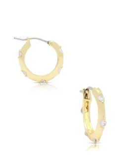 Hoop Earrings with CZ