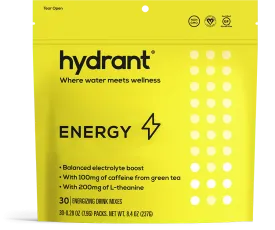 Hydrant ENERGY | Rapid Hydration Mix with Caffeine and L-Theanine