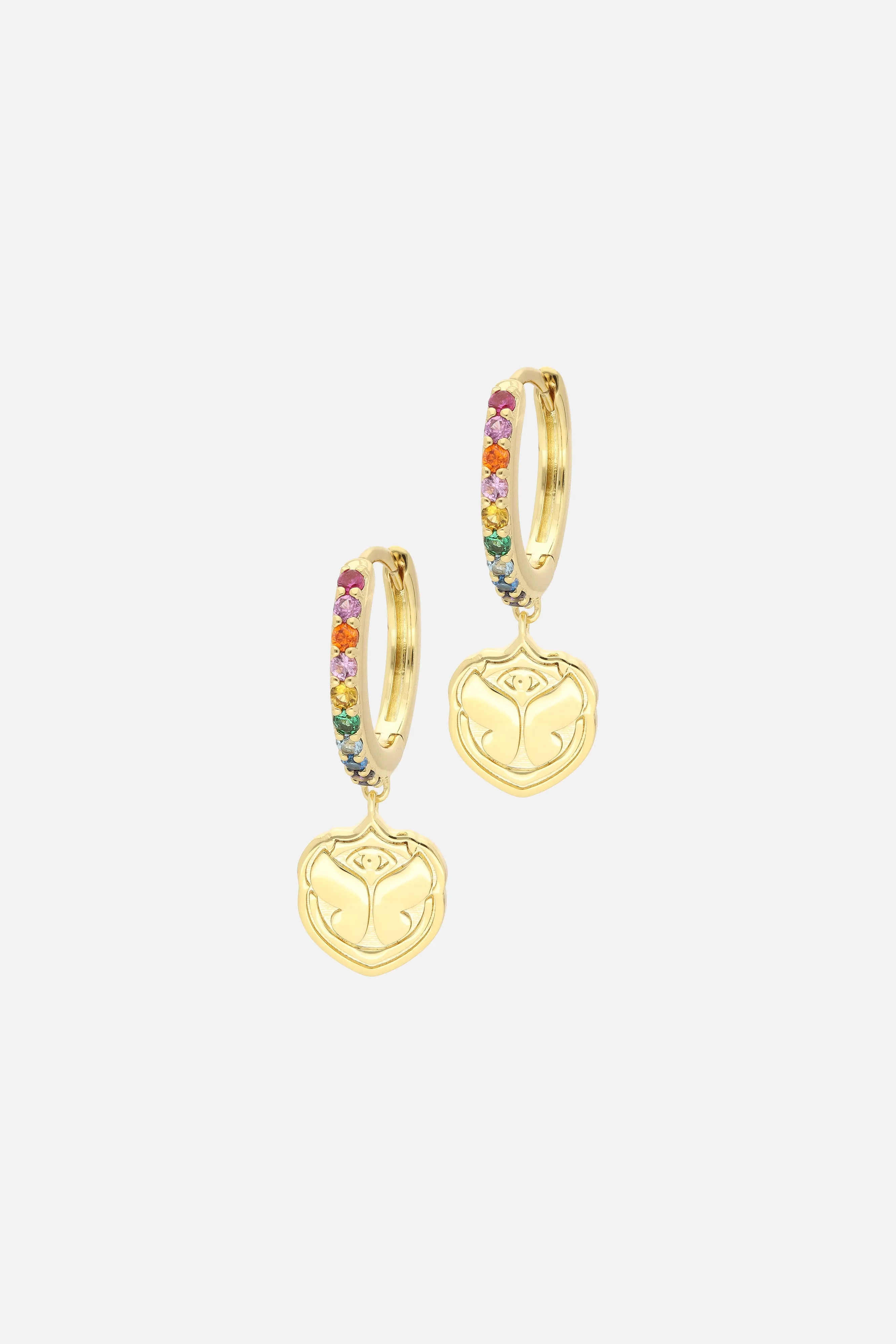 ICON RAINBOW HOOP EARRINGS