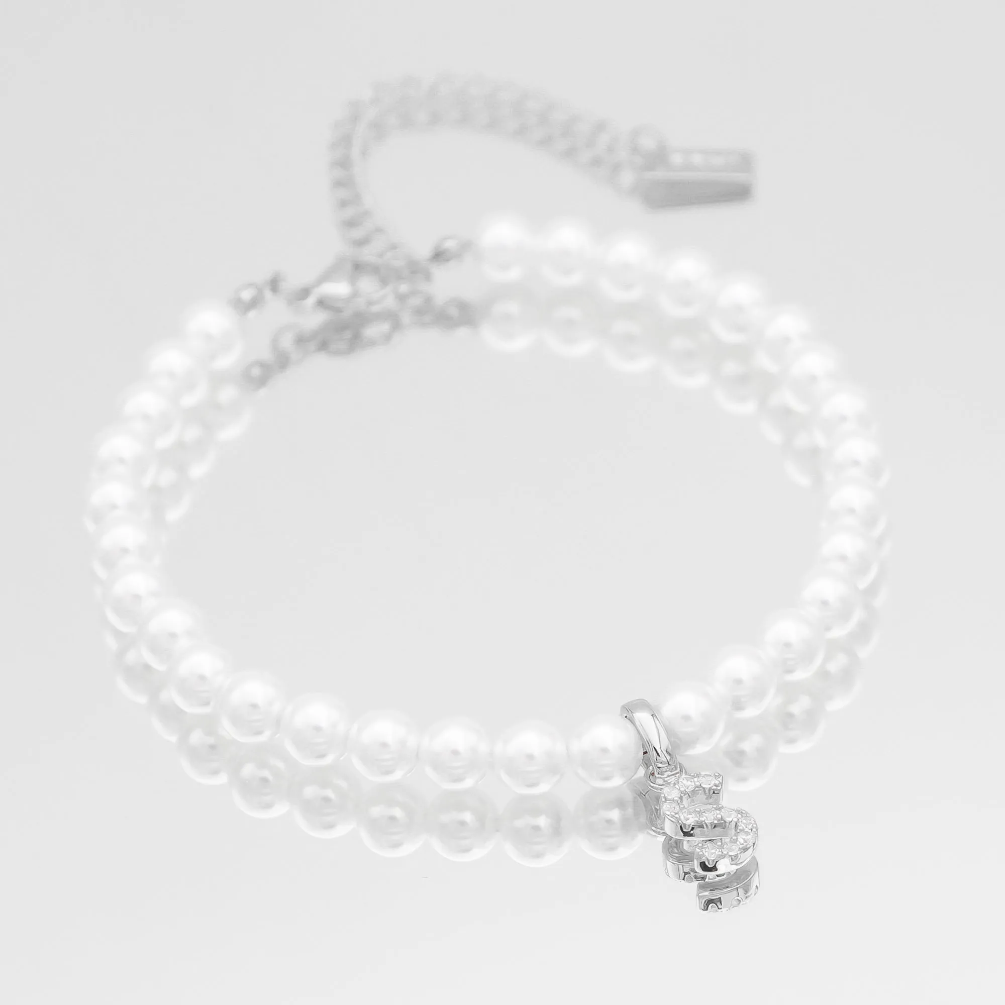 ICY Pearl Initial Bracelet