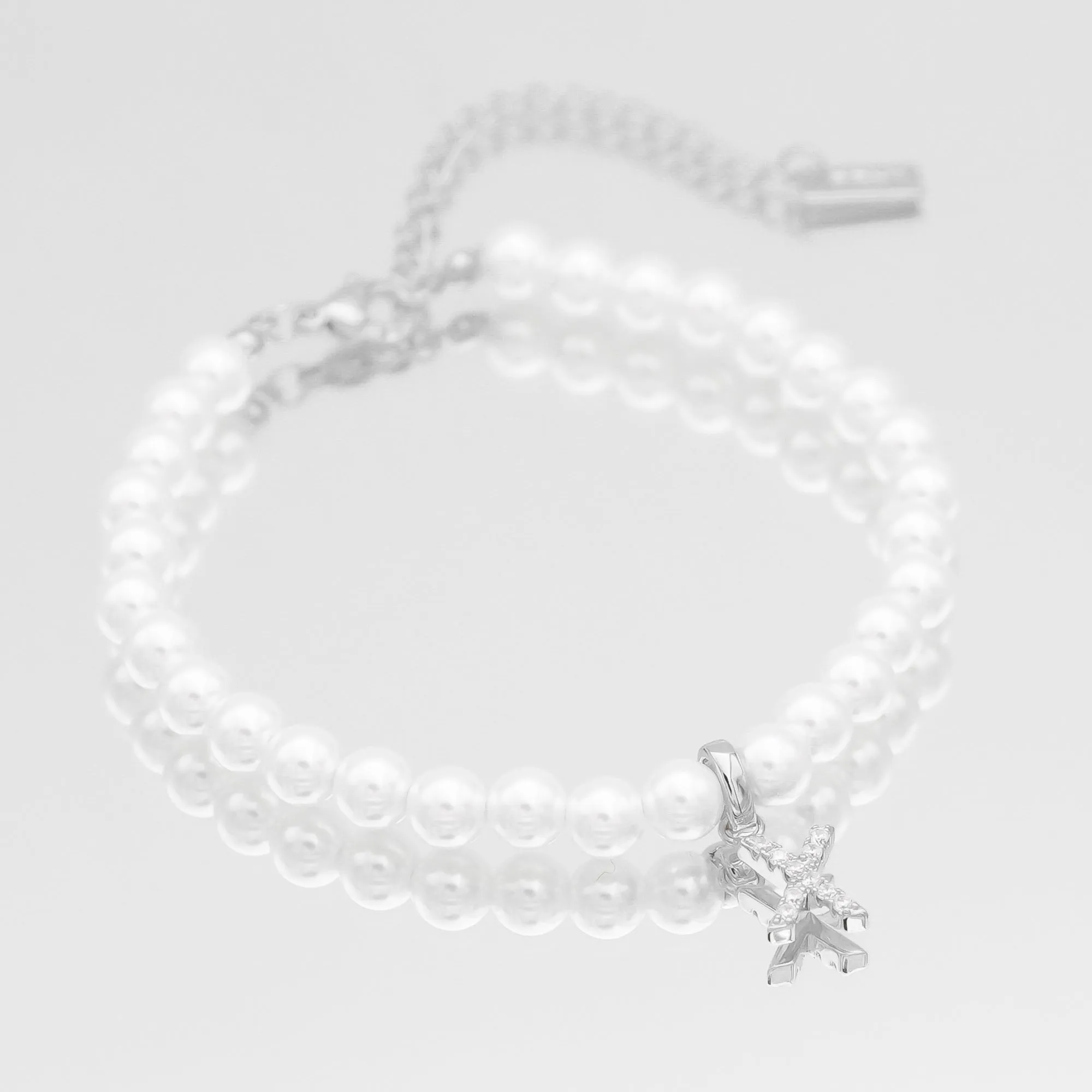 ICY Pearl Initial Bracelet