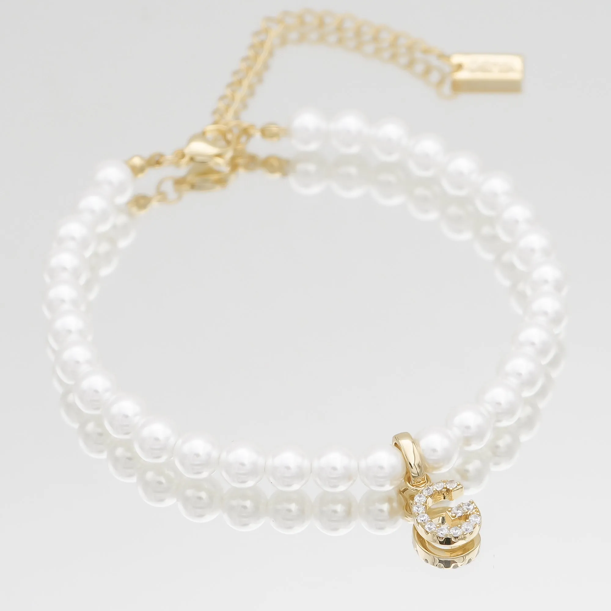 ICY Pearl Initial Bracelet