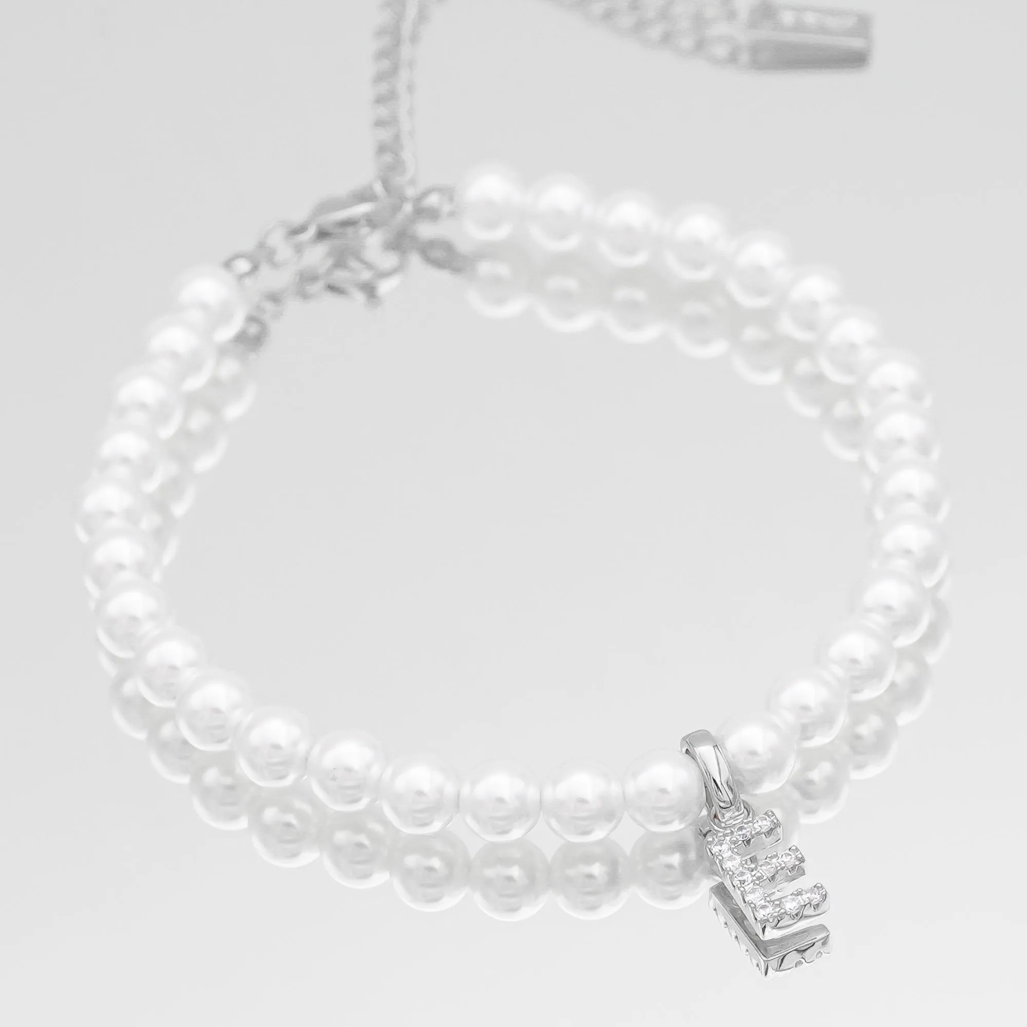 ICY Pearl Initial Bracelet