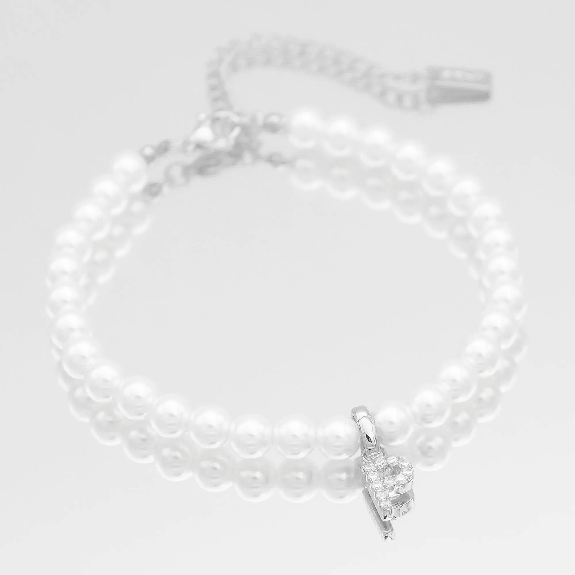 ICY Pearl Initial Bracelet