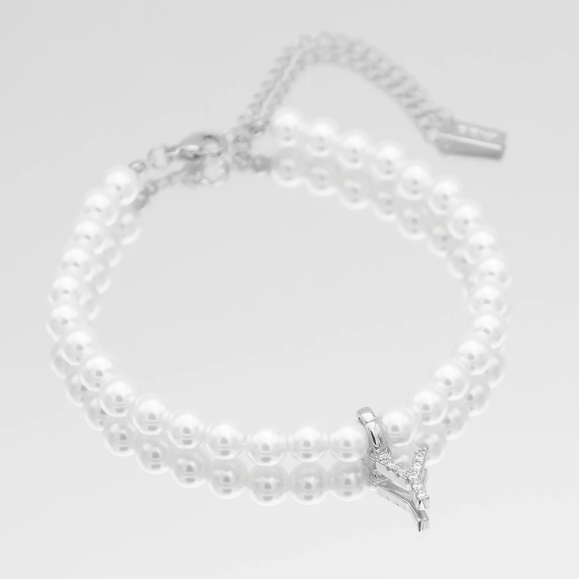 ICY Pearl Initial Bracelet