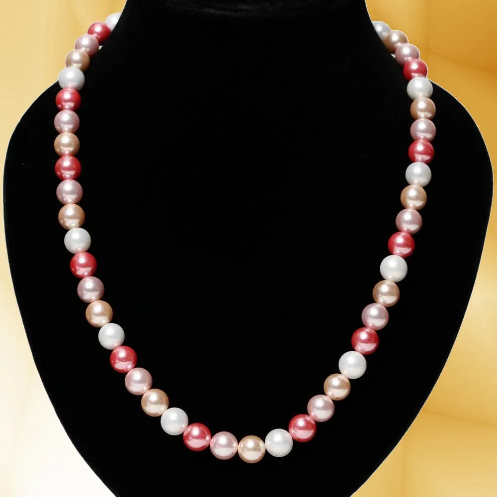 Imeora Multicolor 10mm Shell Pearl Necklace