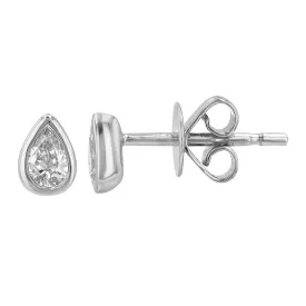 JENNIFER PEAR SHAPED STUD EARRINGS