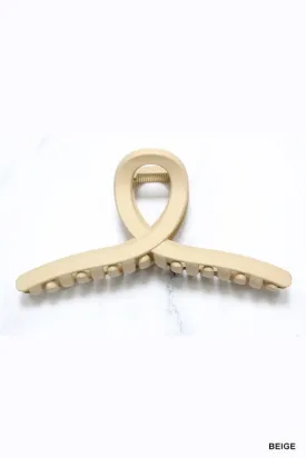 Jillian Twist Claw Hair Clip - Beige