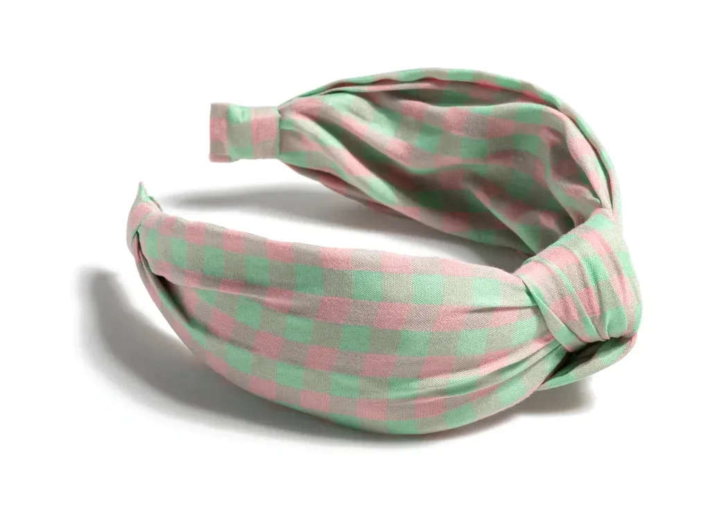 Knotted Checked Spring Headband