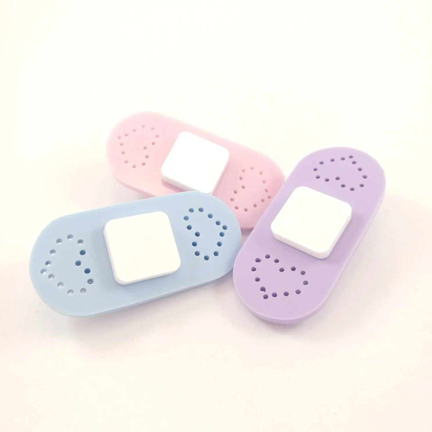 Lilac Pastel Bandaid Hair Clips