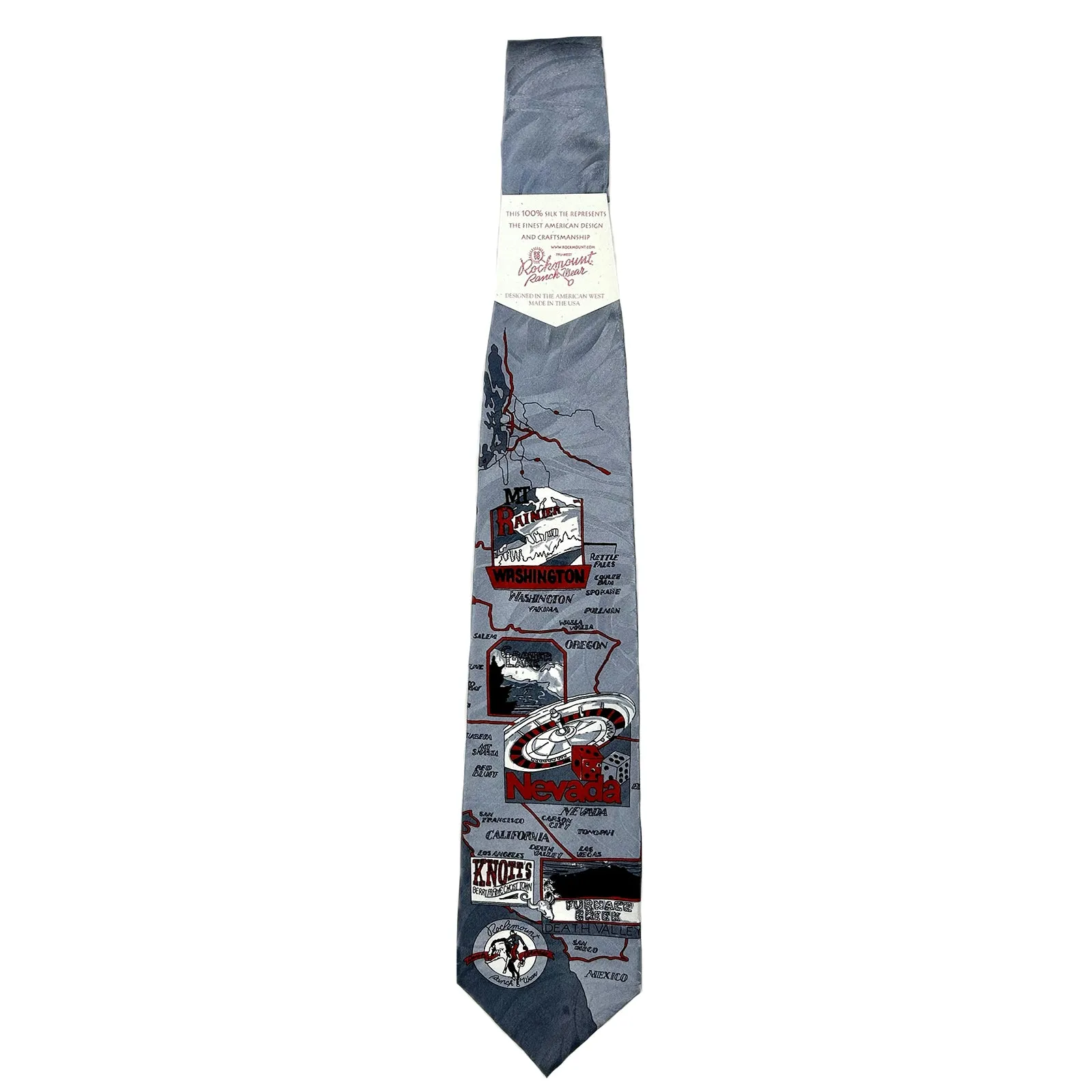 Limited-Edition West Coast Red Silk Tie