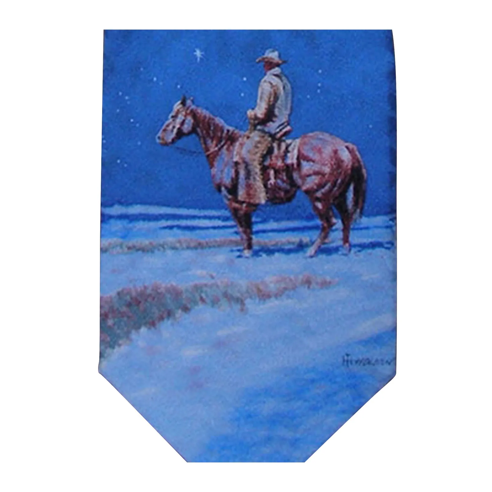 Limited-Edition Winter Rider Silk Tie by Harold Holden