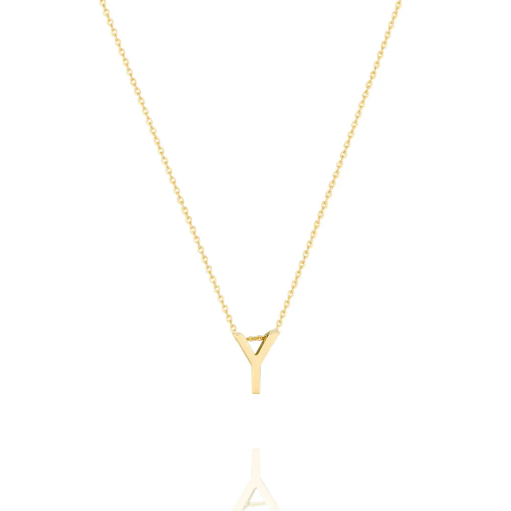 Linda Tahija Letter Necklace, Silver (A-Z)