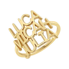 Linear Triple Name Ring