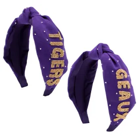 Louisiana State University (LSU) - Beaded Headband