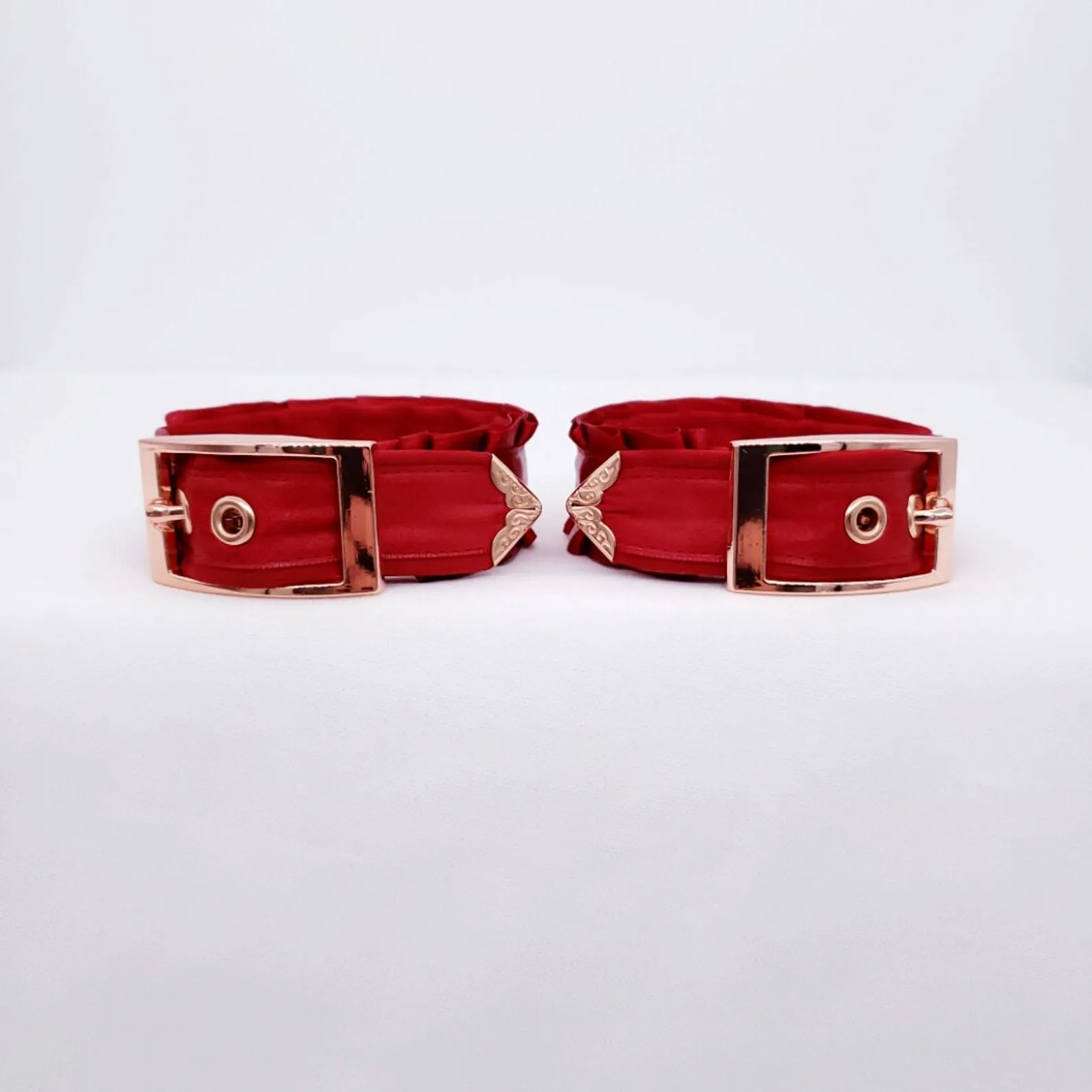 Luxury Red and Rose Gold Cuffs