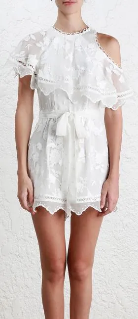 'Mercer' Bird Floating Playsuit