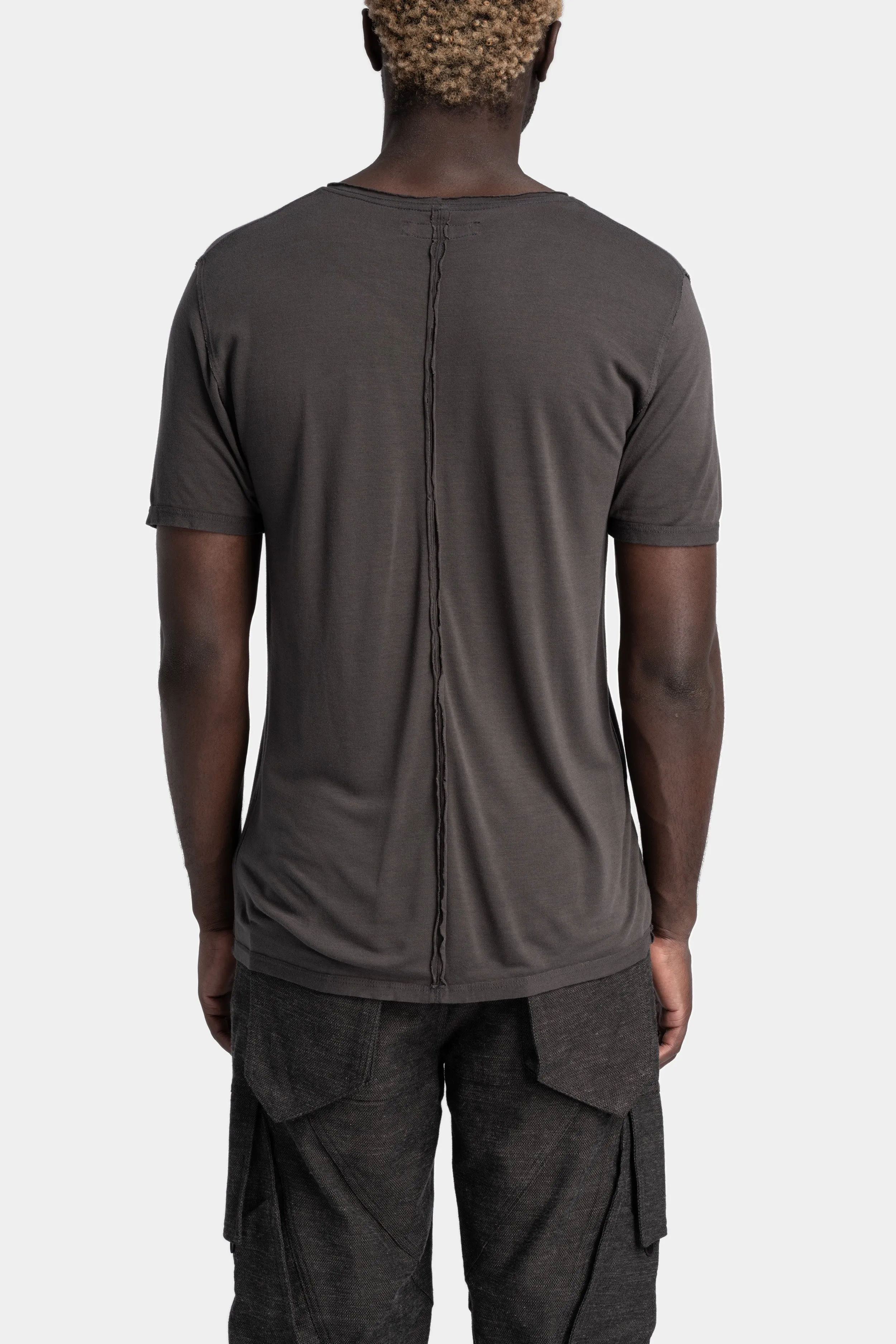 Modal / silk jersey t-shirt, Grey