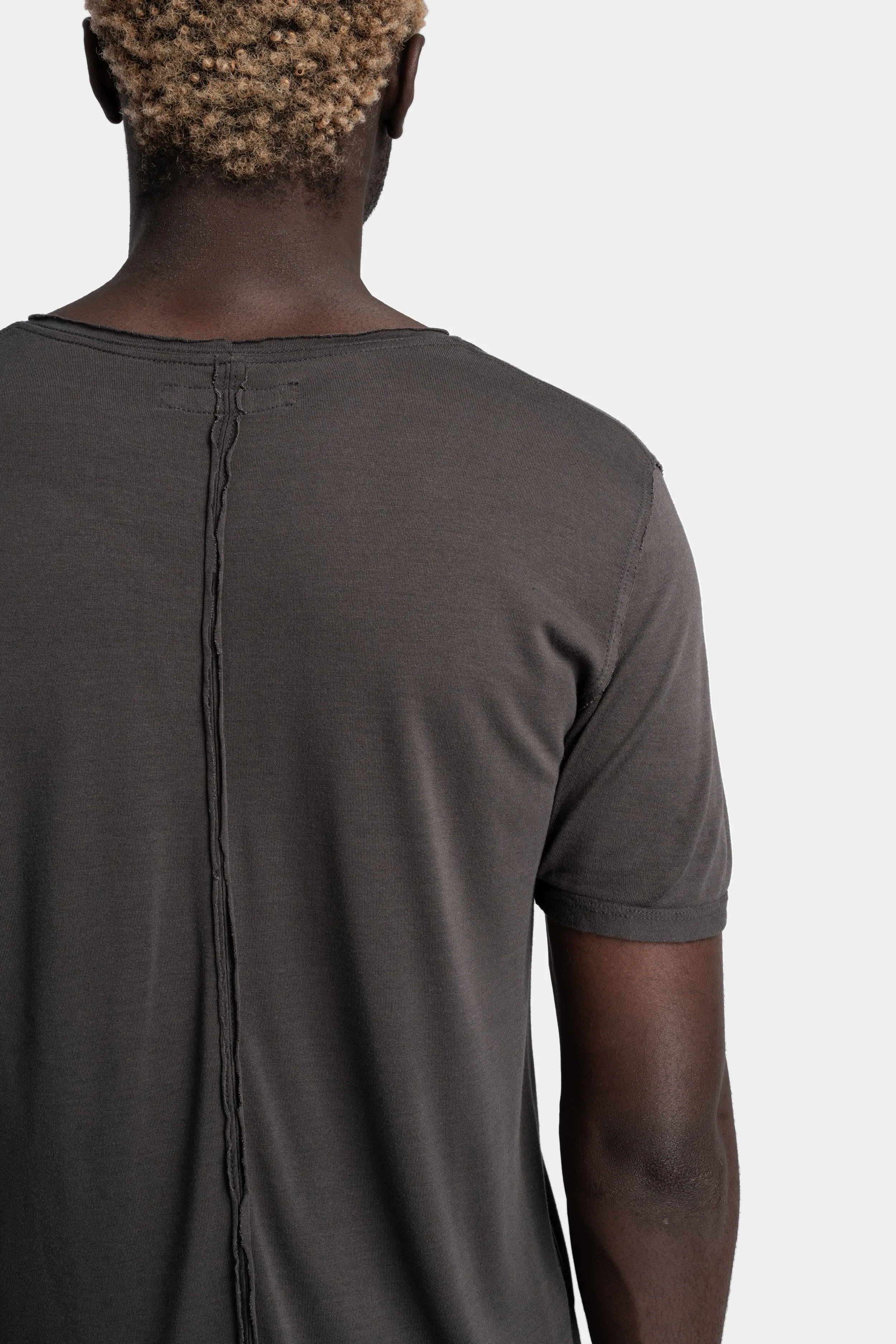 Modal / silk jersey t-shirt, Grey