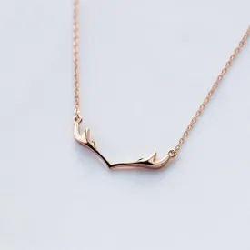 Modish Antlers Minimal Necklace