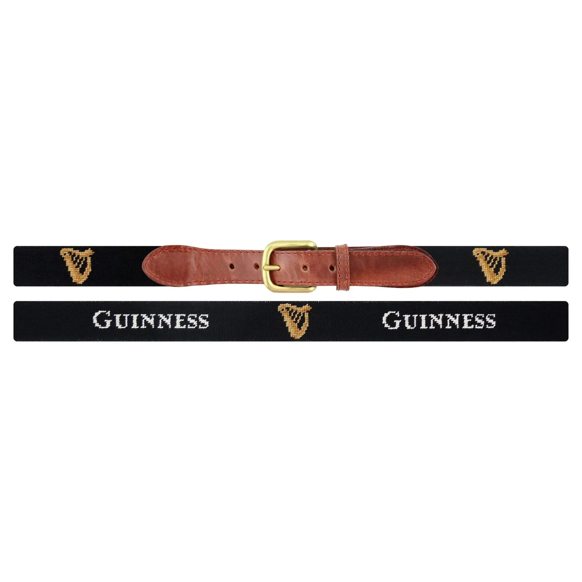 Needlepoint Belt Black Guinness