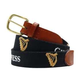 Needlepoint Belt Black Guinness