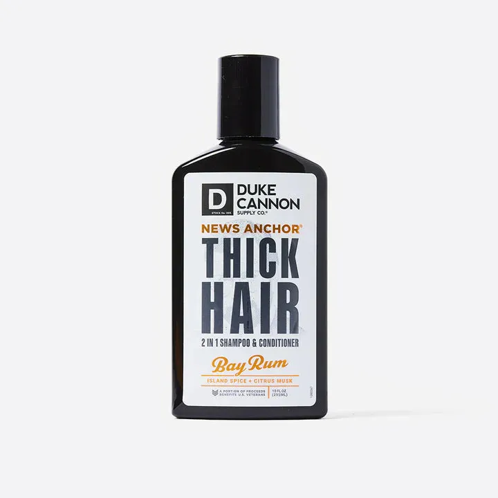 News Anchor 2-in-1 Hair Wash- Bay Rum - Duke Cannon