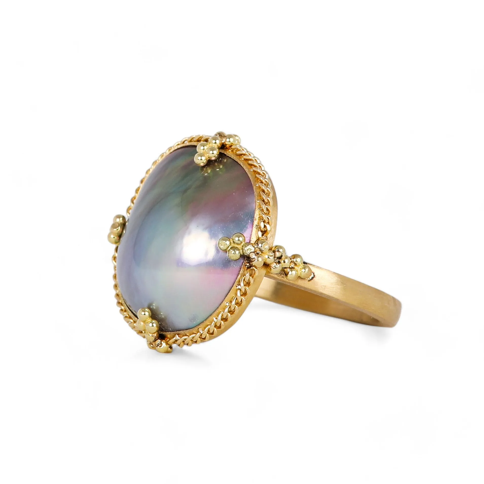 Organic Mabe Pearl Ring