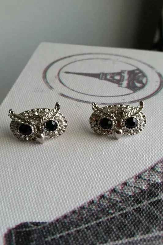 Owl Stud Earrings