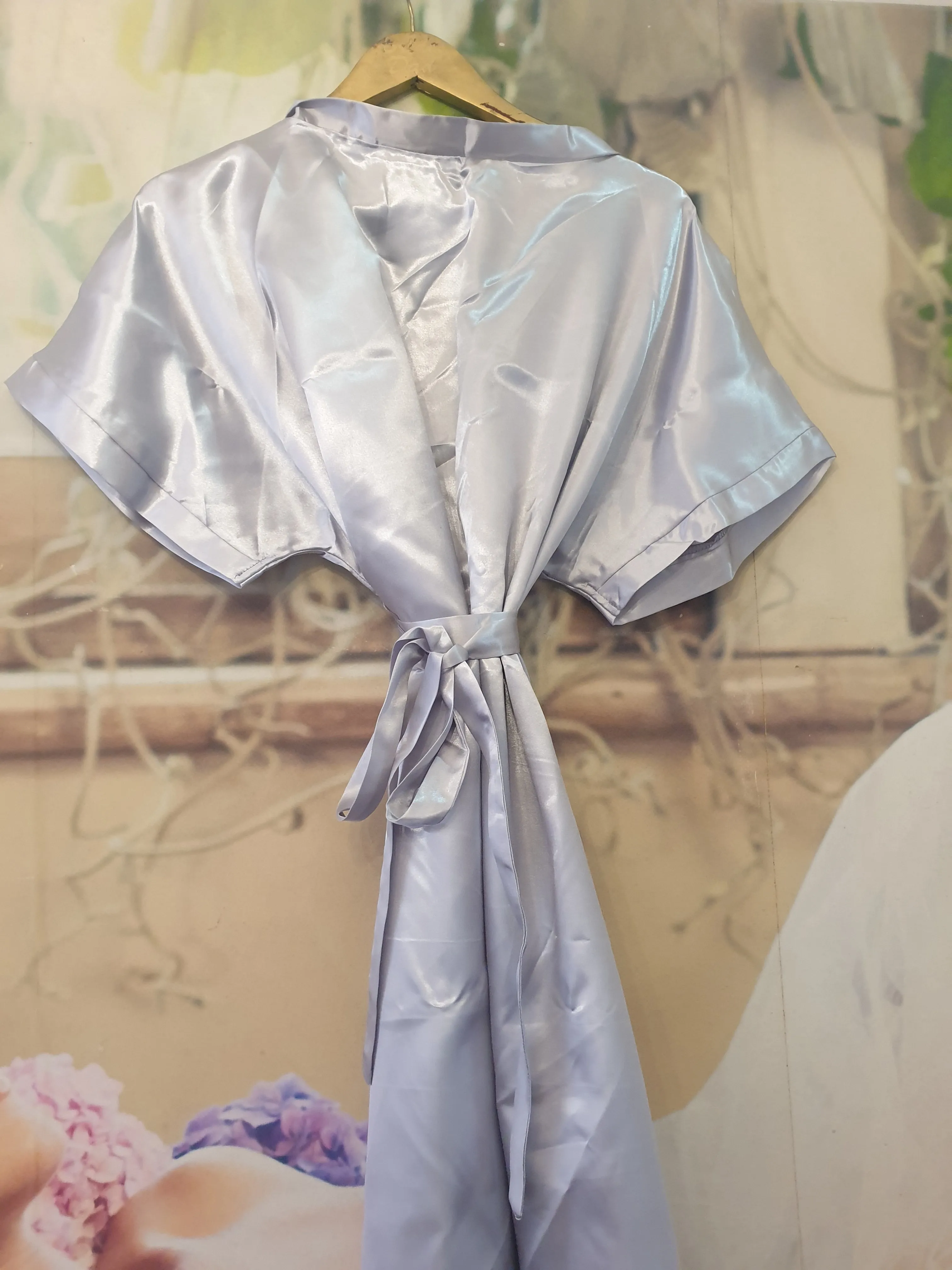 Plain Satin Dressing Gowns