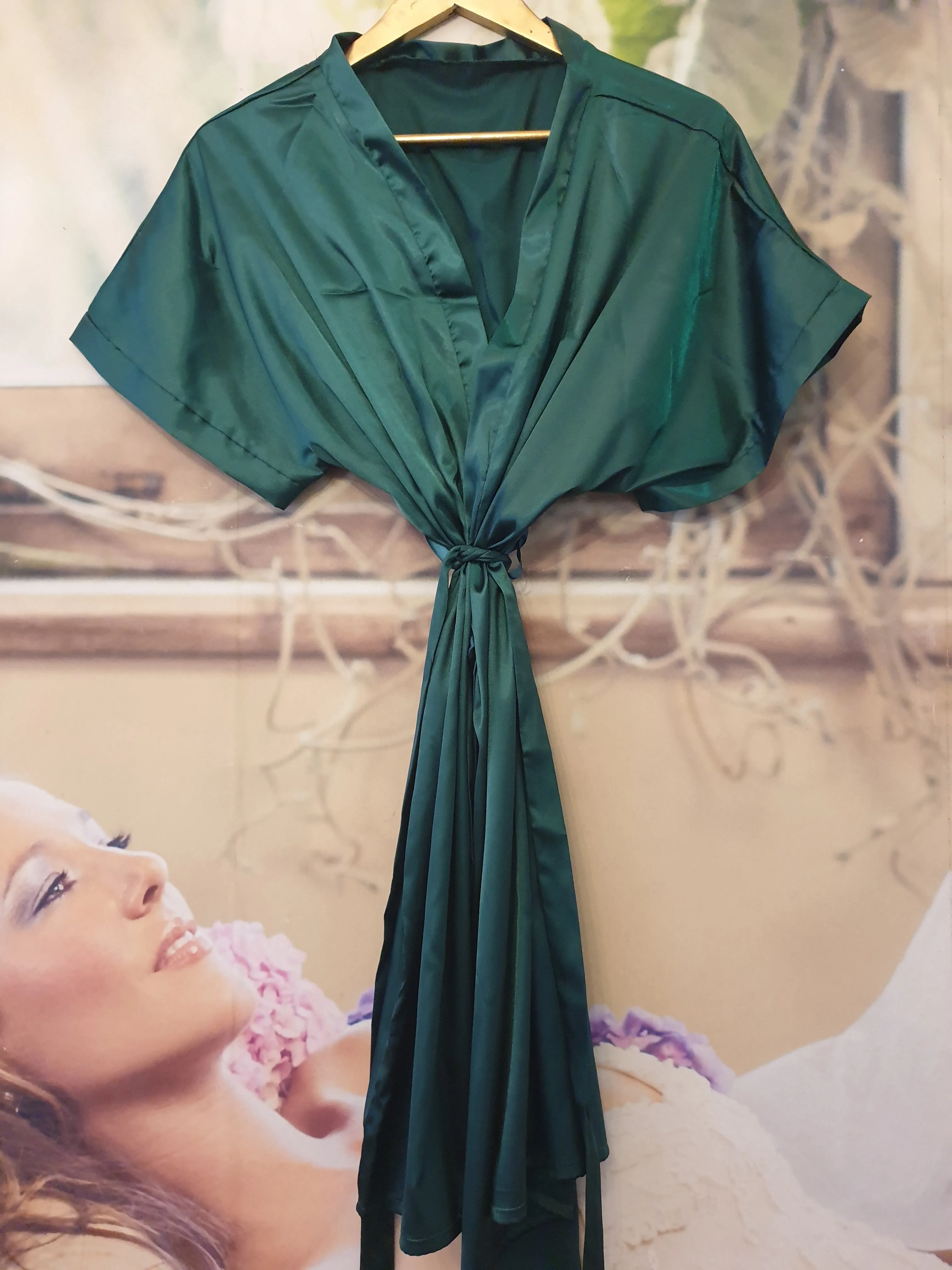 Plain Satin Dressing Gowns