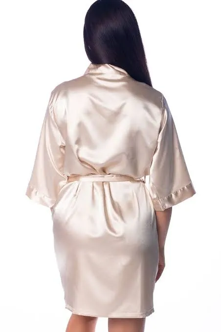 Plain Satin Dressing Gowns